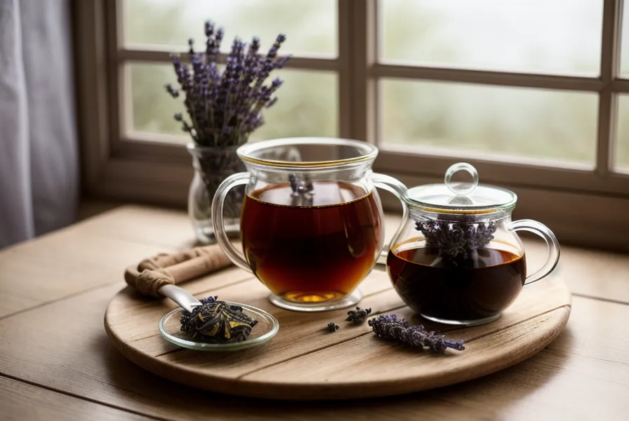 Infusion aux herbes et crème maison sur une table en bois, rituel du soir pour la mobilité articulaire